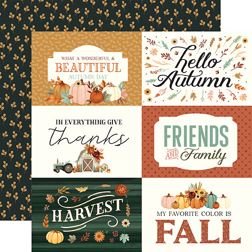 Carta Bella Cut-Outs - Harvest - 6x4 Journaling Cards