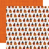 Carta Bella Papers - Halloween - Jack-O-Lantern - 2 Sheets