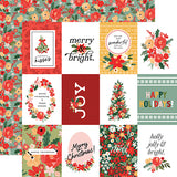 Carta Bella Cut-Outs - Christmas Floral - Joyful Journaling Cards