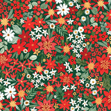 Carta Bella Papers - Christmas Floral - Joyful Medium Floral - 2 Sheets