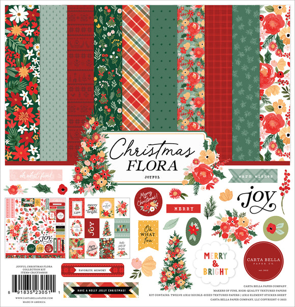 Carta Bella Collection Kit - Christmas Floral - Joyful