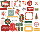 Carta Bella Ephemera Die-Cuts - Christmas Floral - Joyful