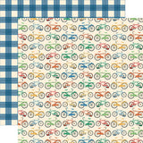 Carta Bella Papers - Mercantile - Let's Ride Bicycles - 2 Sheets