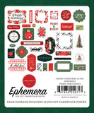 Carta Bella Ephemera Die-Cuts - Christmas Floral - Merry
