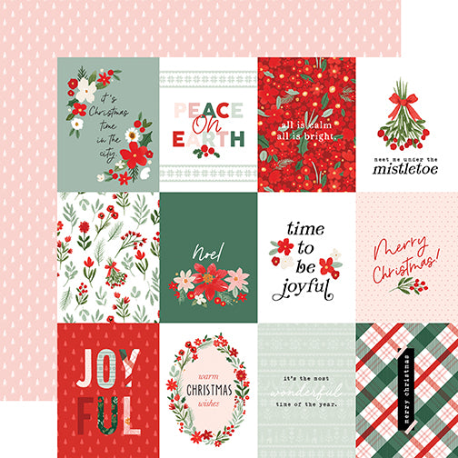 Carta Bella Cut-Outs - Christmas Floral - Peaceful Journaling Cards