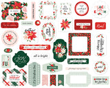 Carta Bella Ephemera Die-Cuts - Christmas Floral - Peaceful