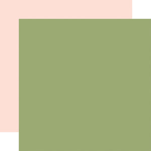 Carta Bella Papers - Summer - Green /Lt. Pink - 2 Sheets