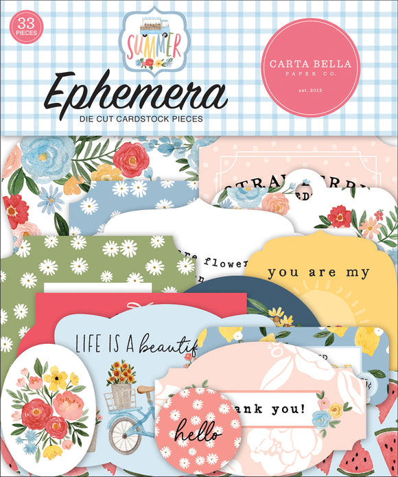 Carta Bella Ephemera Die-Cuts - Summer