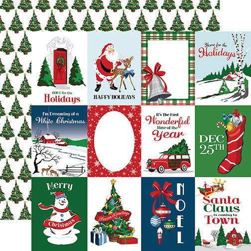 Carta Bella Cut-Outs - White Christmas - 3x4 Journaling Cards