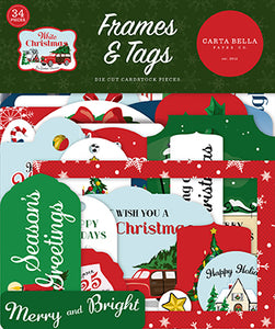 Carta Bella Frames & Tags Die-Cuts - White Christmas