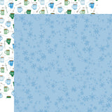 Carta Bella Papers - Winter Market - Swirly Snowflakes - 2 Sheets