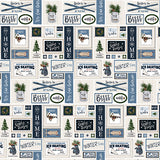 Carta Bella Papers - Welcome Winter - Farmhouse Frames - 2 Sheets