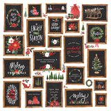 Carta Bella Papers - Happy Christmas - Christmas Signs - 2 Sheets