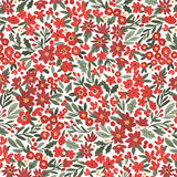 Carta Bella Papers - Happy Christmas - Christmas Floral - 2 Sheets