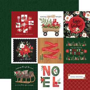 Carta Bella Cut-Outs - Happy Christmas - 4x4 Journaling Cards