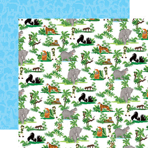 Carta Bella Papers - Zoo Adventure - Jungle Animals - 2 Sheets