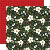 Echo Park Papers - Christmas Joy - Festive Floral - 2 Sheets