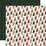 Echo Park Papers - Christmas Joy - Jolly Stockings - 2 Sheets