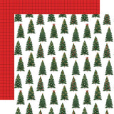 Echo Park Papers - Christmas Joy - Tidy Trimmed Trees - 2 Sheets