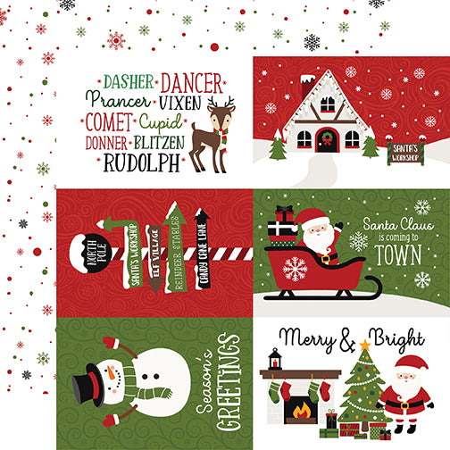Echo Park Cut-Outs - Christmas Magic - 6x4 Vertical Journaling Cards