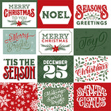 Echo Park Cut-Outs - Christmas Salutations No. 2 - 4x3 Horizontal Journaling Cards