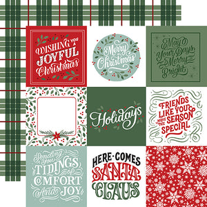 Echo Park Cut-Outs - Christmas Salutations No. 2 - 4x4 Journaling Cards