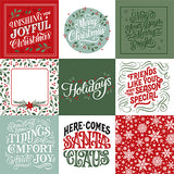 Echo Park Cut-Outs - Christmas Salutations No. 2 - 4x4 Journaling Cards