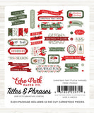 Echo Park Titles & Phrases Die-Cuts - Christmas Time