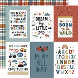 Echo Park Cut-Outs - Dream Big - Little Boy - 4x6 Journaling Cards