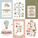 Echo Park Cut-Outs - Dream Big - Little Girl - 4x6 Journaling Cards