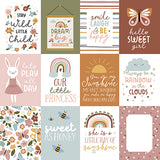 Echo Park Cut-Outs - Dream Big - Little Girl - 3x4 Journaling Cards