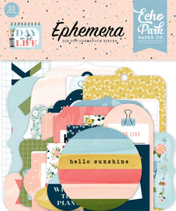 Echo Park Ephemera Die-Cuts - Day In the Life No. 1