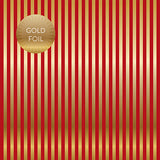 Echo Park Papers - Dots & Stripes - Gold Foil Stripe - Dark Red - 2 Sheets