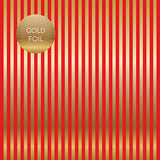 Echo Park Papers - Dots & Stripes - Gold Foil Stripe - Holly Berry - 2 Sheets