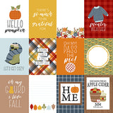 Echo Park Cut-Outs - Fall Fever - 3x4 Journaling Cards