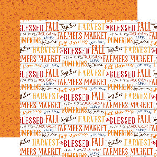 Echo Park Papers - Fall - Fall Phrases - 2 Sheets