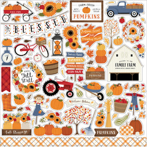 Echo Park 12x12 Cardstock Stickers - Fall - Elements