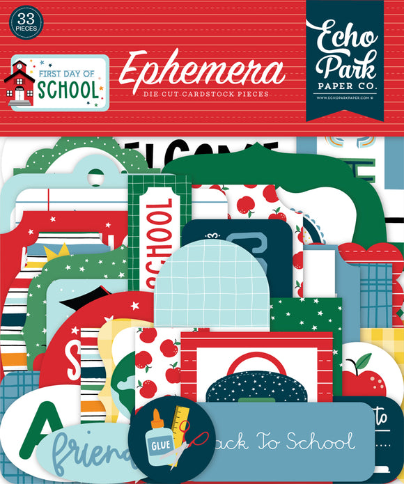 Echo Park Ephemera Die-Cuts - First Day of School