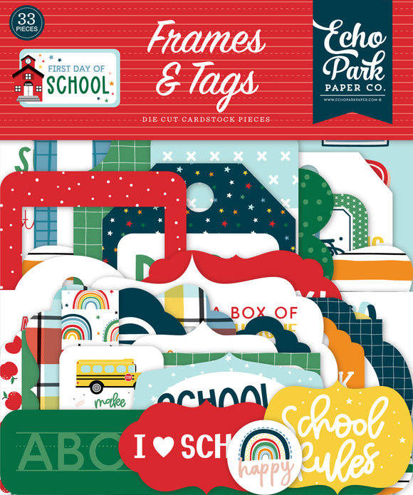 Echo Park Frames & Tags Die-Cuts - First Day of School