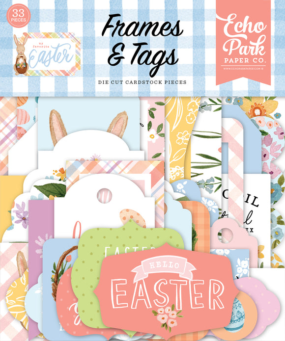 Echo Park Frames & Tags Die-Cuts - My Favorite Easter