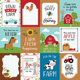 Echo Park Cut-Outs - Fun On the Farm - 3x4 Journaling Cards