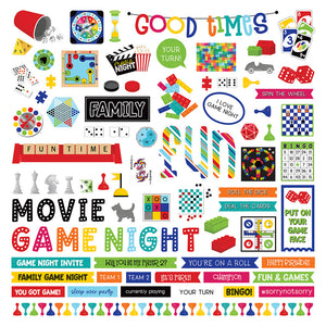 Photo Play 12x12 Cardstock Stickers - Family Fun Night