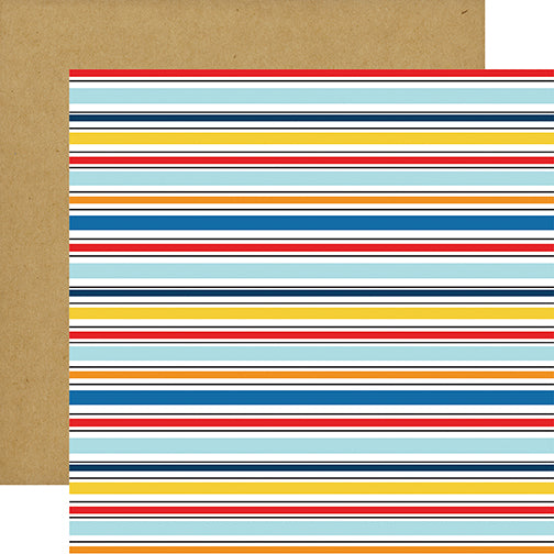 Echo Park Papers - First Responder - Strong Stripes - 2 Sheets