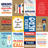 Echo Park Cut-Outs - First Responder - 3x4 Journaling Cards