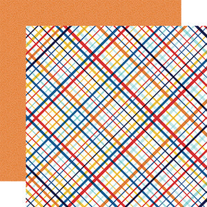 Echo Park Papers - First Responder - Valiant Plaid - 2 Sheets