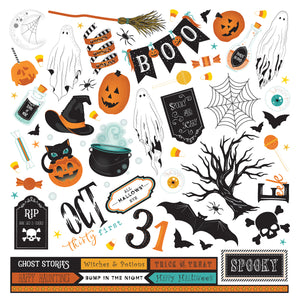 Photo Play 12x12 Cardstock Stickers - Fright Night - Elements