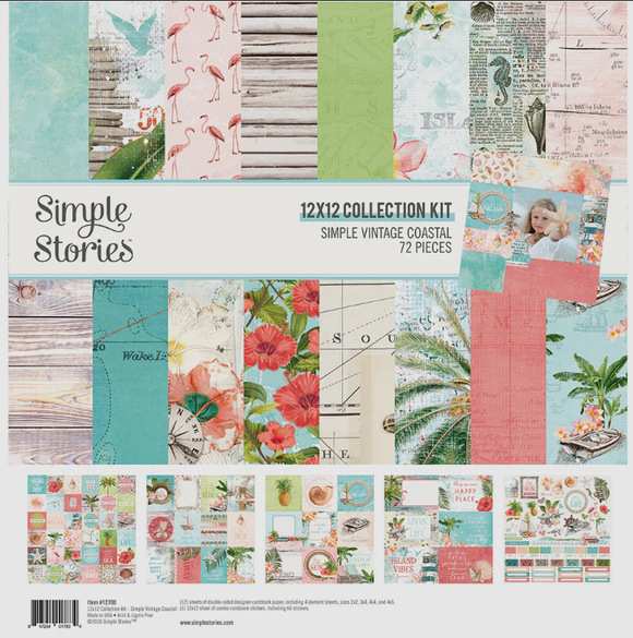 Simple Stories Collection Kit - Simple Vintage - Coastal