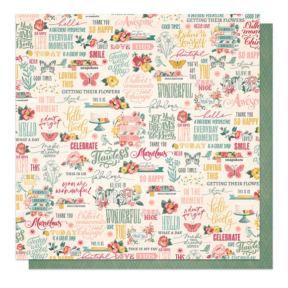 Photo Play Papers - Hello Lovely - Wonderful - 2 Sheets