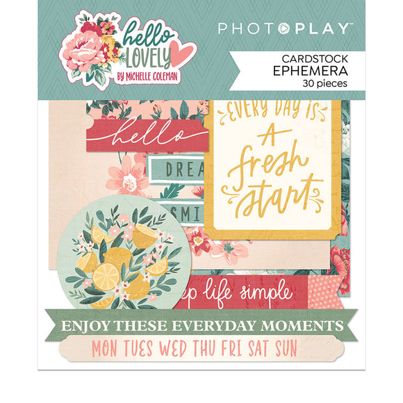 Photo Play Ephemera Die Cuts - Hello Lovely