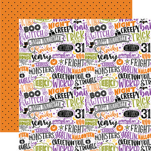 Echo Park Papers - Halloween Magic - Trick or Treat - 2 Sheets